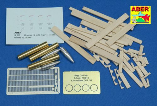 Aber Models - 8,8cm Tiger I A/T Ammo with box