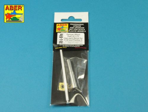 Aber Models - Germ.88 mm Kw.K. 43 L/71 E-50 Barrel (two part)