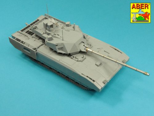 Aber Models - Armament for Russian Main Battle Tank T-14 ARMATA barrel for 125 mm 2A82-1M cannon &barrel for 12,7 mm Kord AA MG