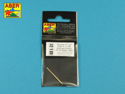 Aber Models - German 3,7 cm KwK A 7 L/42  tank gun barrel for Pz.Kpfw. 38(t)