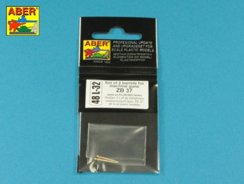 Aber Models - Set of 2 Barrels for ZB 37 machine guns [used on Pz.35/38(t)]