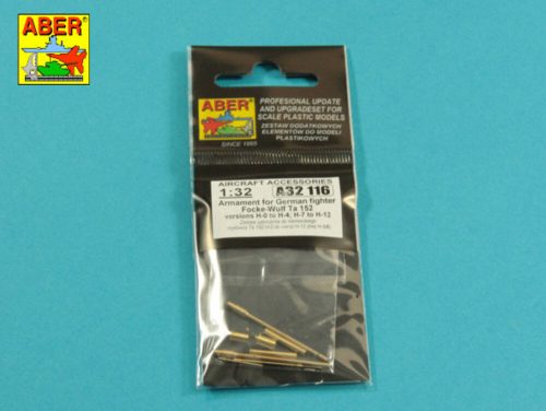 Aber Models - Armament for German fighter Fw-152 versions H-0 to H-4 H-7 to H12