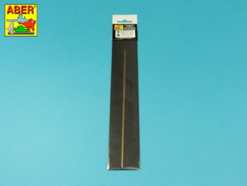 Aber Models - Brass  square rods 1,0mm length 245mm x2 pcs.