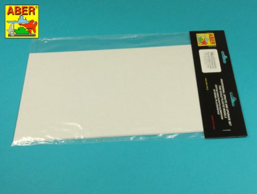 Aber Models - Polystyrene plates 195 x 315 x 0,50 mm x 4 pcs.