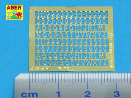 Aber Models - Letters & Numbers (1,5 mm high)