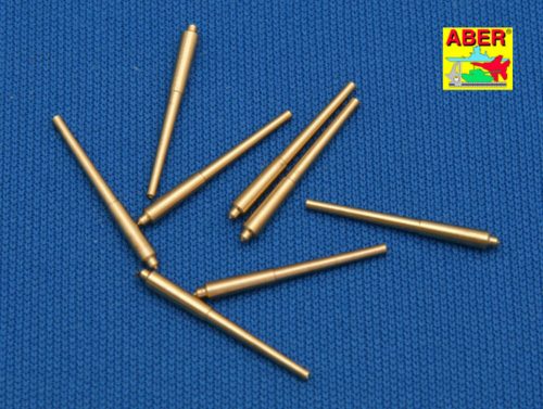 Aber Models - Set of 8 pcs 381mm long barrels for turrets without antiblast covers ships Hood