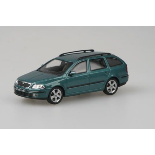 ABREX - 1:43 Skoda Octavia II Combi (2004) - Green Island Metallic - Abrex