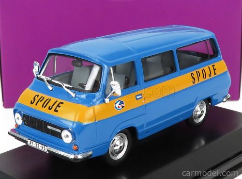 Abrex - Skoda 1203 Minibus Poste Spoje 1974 Blue Yellow