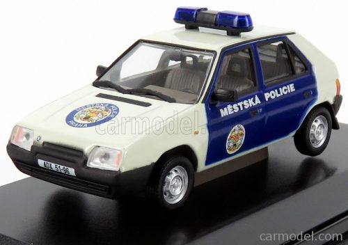 Abrex - Skoda Favorit 136L Vb Policie Praha 1988 White Blue