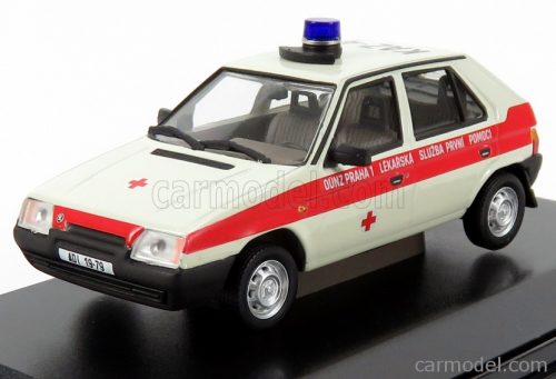 Abrex - Skoda Favorit 136L Vb Ambulance Praha 1988 White Red