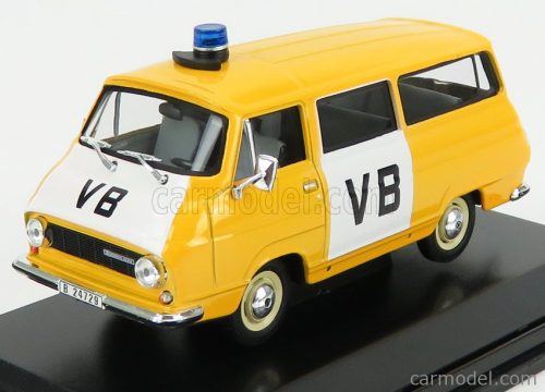 Abrex - Skoda 1203 Minibus Vb Communist Police Czechoslovak 1974 Yellow White