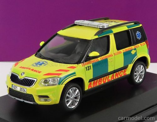 Abrex - Skoda Yeti Suv Facelift (Restyling) Ambulance 2013 Yellow Green