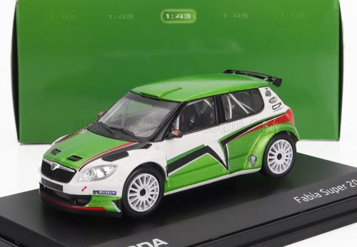 ABREX - SKODA FABIA II FL S2000 N 0 SKODA MOTORSPORT DESIGN RALLY 2011 GREEN WHITE