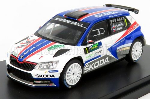 ABREX - SKODA FABIA III R5 N 1 RALLY SUMAVA 2018 J.KOPECKY - P.DRESLER WHITE BLUE RED