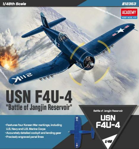 Academy - Model Kit letadlo 12353 - F4U-4  "Battle of Jangjin Reservoir" (1:48)