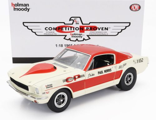 Acmemodels - FORD USA MUSTANG A/FX COUPE N 0 HOLMAN MOODY 1965 PAUL NORRIS WHITE RED