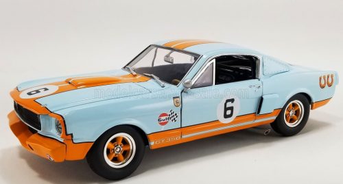 Acmemodels - FORD USA MUSTANG SHELBY GT350R COUPE N 6 GULF RACING TRIBUTE 1965 LIGHT BLUE ORANGE