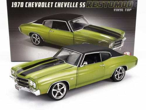 Acmemodels - CHEVROLET CHEVELLE SS COUPE RESTOMOD WITH VINYL TOP 1970 GREEN MET BLACK