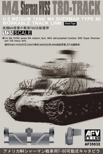 AFV-Club - M4 Sherman HVSS T-80 Tracks / Ketten