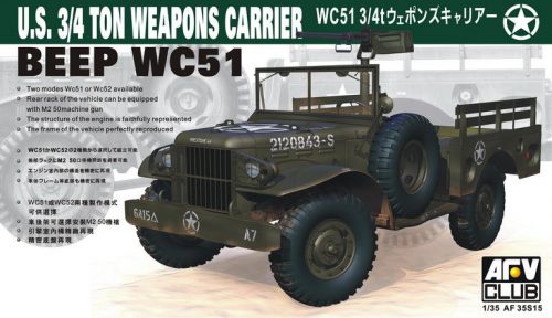 AFV-Club - U.S. ¾ ton Weapons Carrier WC51 "Beep"