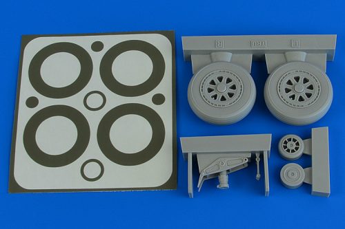 Aires - A1H Skyraider wheels & paint masks for Trumpeter