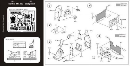 Aires - 1/72 Spitfire Mk. XIV cockpit set