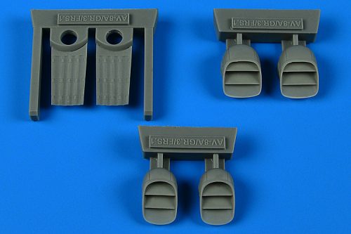 Aires - 1/72 Harrier AV-8A/GR.1/GR.3/FRS.1 exhaust nozzles for ESCI/ITALERI kit