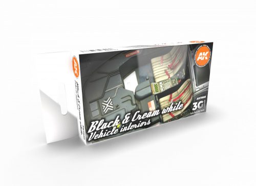 AK Interactive - Black Interior And Cream White