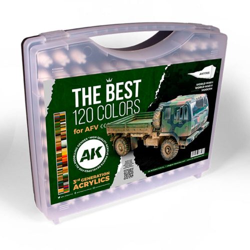 AK Interactive - 3G PLASTIC BRIEFCASE 120 AFV COLORS