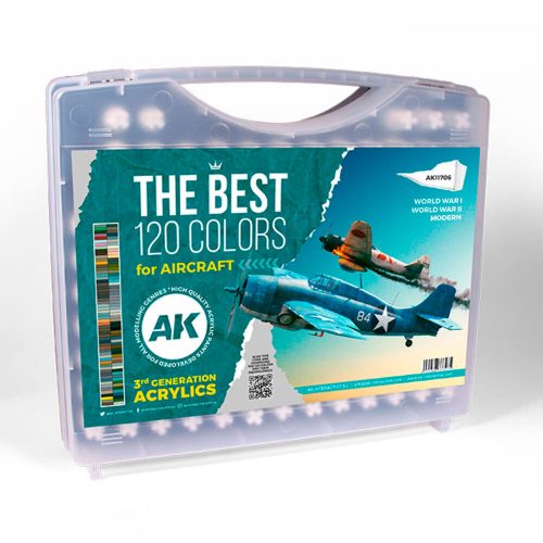 AK Interactive - 3G PLASTIC BRIEFCASE 120 AIRCRAFT COLORS