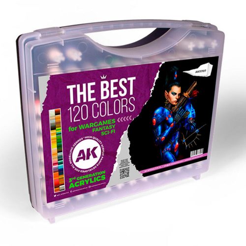 AK Interactive - 3G PLASTIC BRIEFCASE 120 WARGAME COLORS