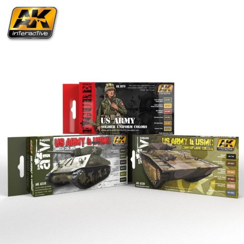 AK-Interactive - WWII US. AFV and uniform promo pack