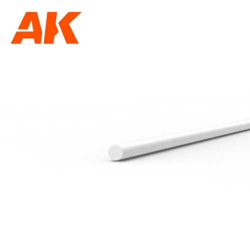 AK Interactive - Rod 0.50 diameter x 350mm - STYRENE STRIP