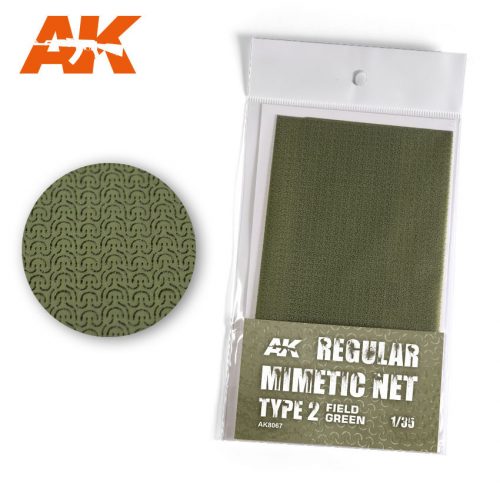 AK Interactive - REGULAR CAMOUFLAGE NET Type 2 FIELD GREEN