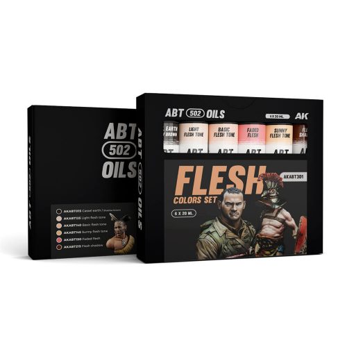 AK Interactive - FLESH COLORS SET - ABT 502 OILS