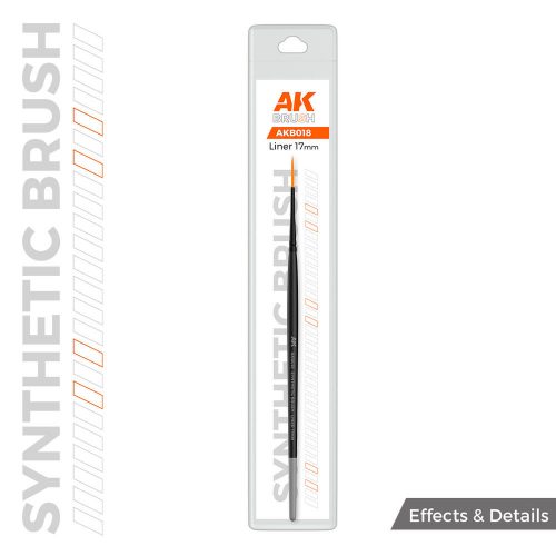 AK Interactive - AK SYNTHETIC BRUSH - LINER 17mm