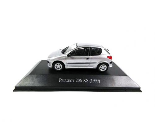 Altaya - 1:43 Peugeot 206, Silver, 1999 - Altaya