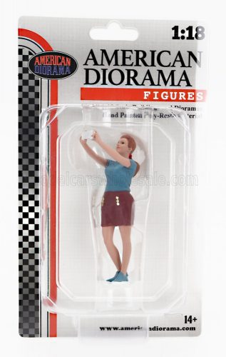 American Diorama - FIGURES GIRL SELFIE BLUE BROWN