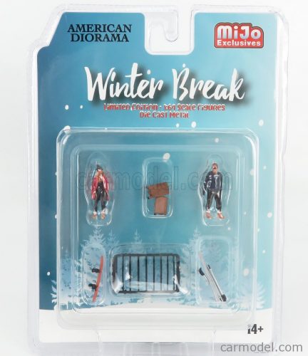 American Diorama - Figures Set 4X Winter Break Various