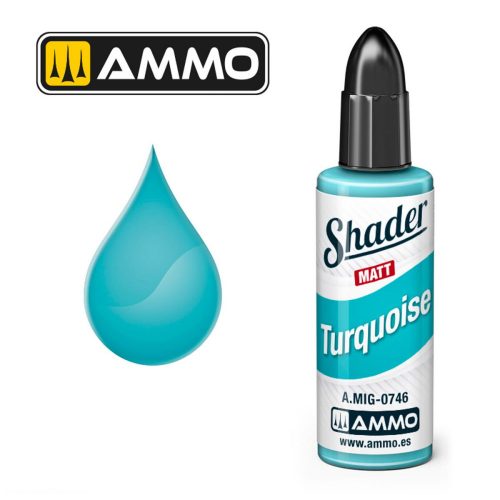 AMMO by MIG Jimenez - MATT SHADER Turquoise