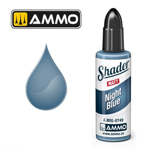 AMMO by MIG Jimenez - MATT SHADER Night Blue