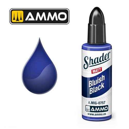 AMMO by MIG Jimenez - MATT SHADER Bluish Black