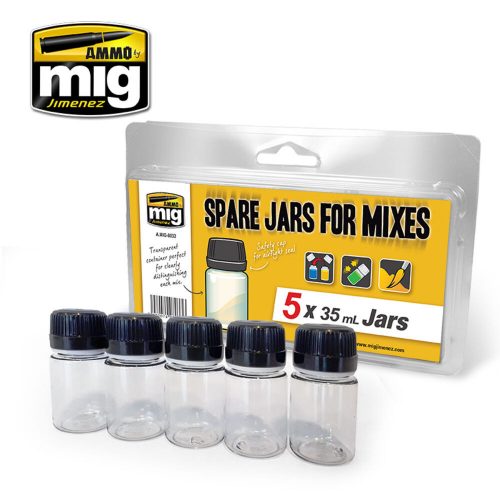 AMMO - Spare Big Jars for Mixes (5 x 35mL jars)