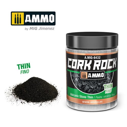 AMMO - CREATE CORK Volcanic Rock Thin (Jar 100mL)