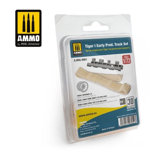 AMMO by MIG Jimenez - 1/72 Tiger I Early Production Tracks Set