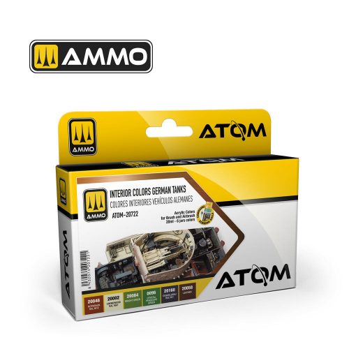 AMMO by MIG Jimenez - ATOM Interior Colors German Tanks Set