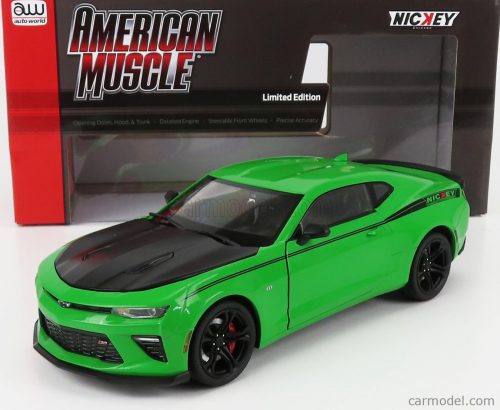 Autoworld - Chevrolet Camaro Ss 1Le Nickey Coupe 2017 Green Black