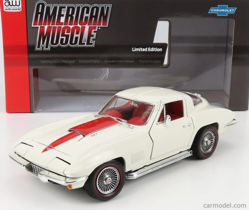 Autoworld - Chevrolet Corvette 427 Coupe 1967 White Red