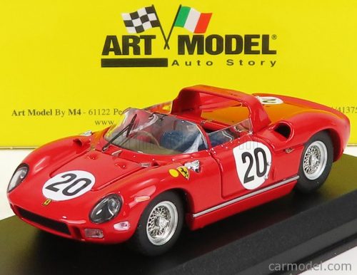 Art-Model - Ferrari 275P Spider 3.3L V12 Team Ferrari Spa Sefac N 20 Winner 24H Le Mans 1964 N.Vaccarella - J.Guichet Red