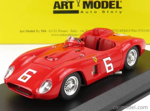 Art-Model - Ferrari 500Tr Ch0612 N 6 Winner Preliminary Smartt Field 1956 E.Lunken Red